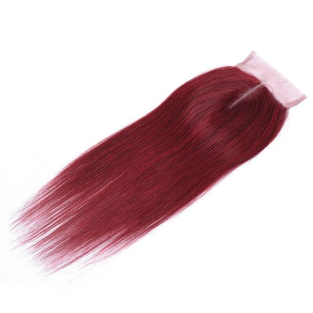 #99J Straight 4*4 Transparent Lace Closure - Closure