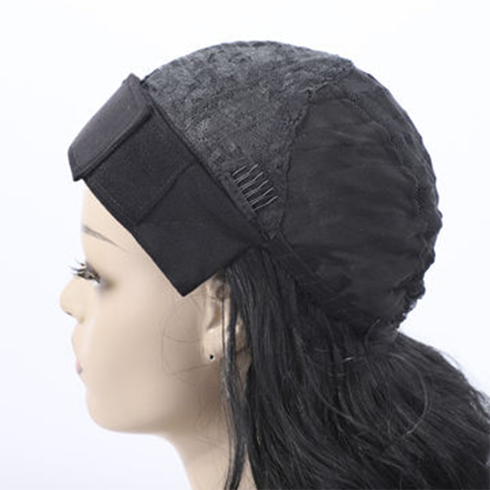 Body Wave #1B Natural Black Flexible 180% Density Beginner Friendly Headband Wig - Headband Wig