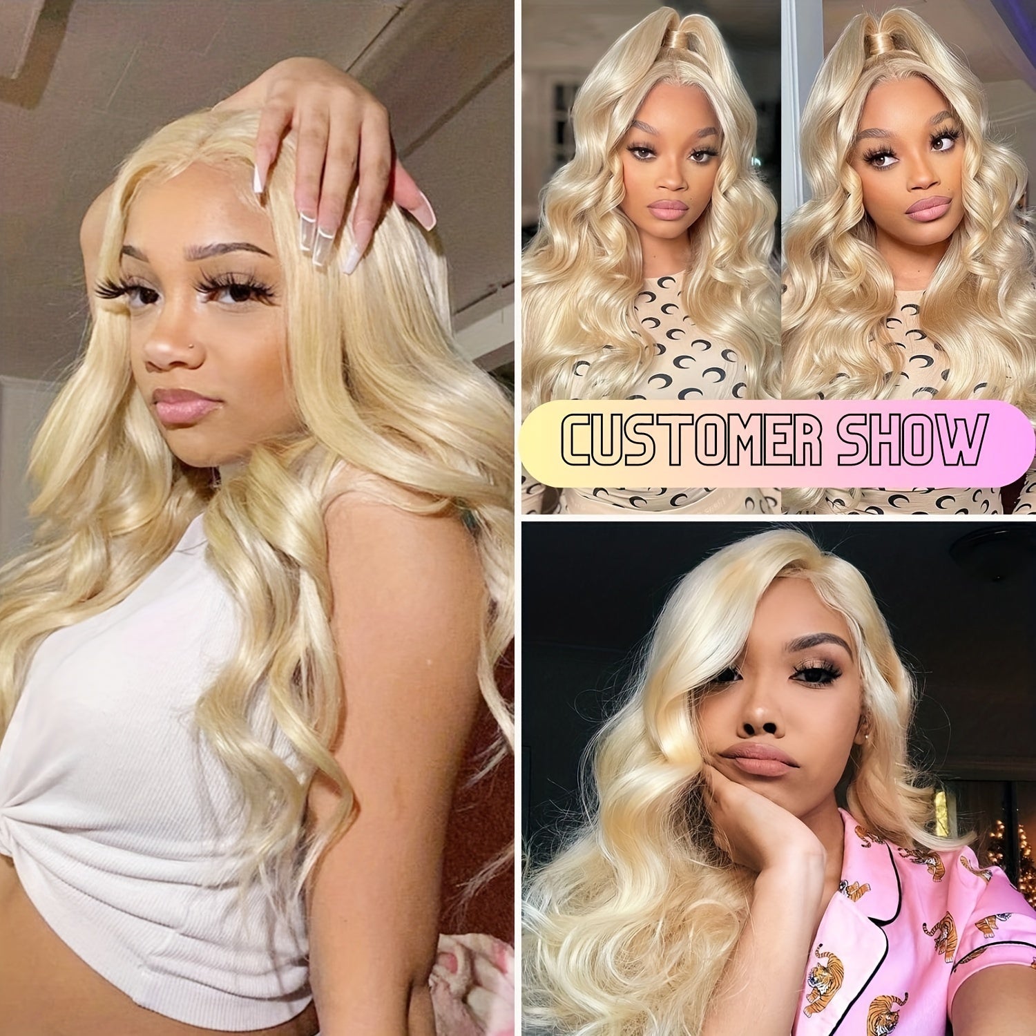 Body Wave #613 Blonde Color Wig Full 13x4 Transparent Frontal Lace Wig Human Hair Free Shipping - Frontal Wig