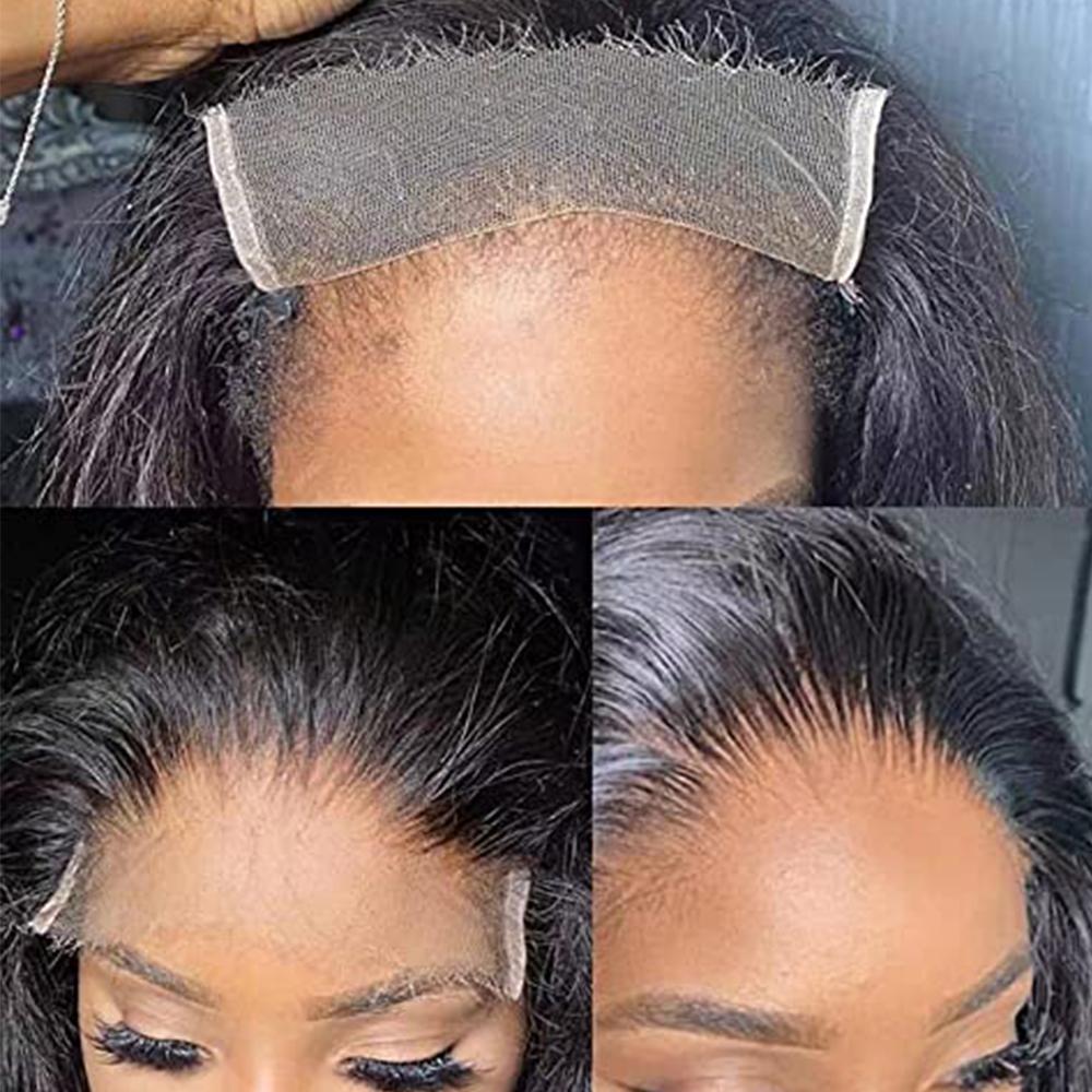 Deep Wave 5x5 Closure HD Lace Wig #1B Natural Black Free Shipping - Closure Wig
