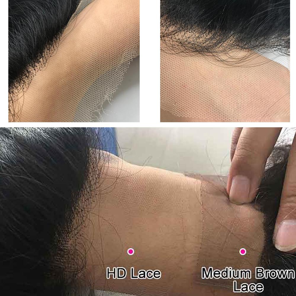 Deep Wave Full 13x4 Frontal HD Lace Wig #1B Natural Black Free Shipping - Frontal Wig