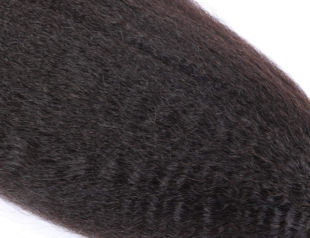 Exclusive 12A Kinky Straight 100% Virgin Human Hair(100grams/bundle) Natural Black - Virgin Hair Bundle