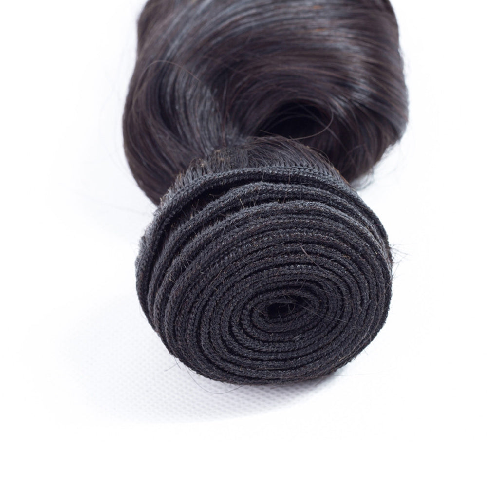 Exclusive 12A Loose Wave 100% Virgin Human Hair(100grams/bundle) Natural Black - Virgin Hair Bundle
