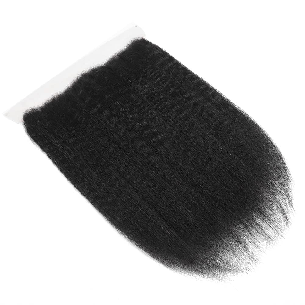 Kinky Straight 13*4 Transparent Lace Frontal #1B Natural Black - Frontal