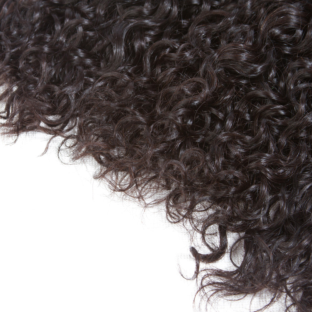 Luxury 12A + Natural Curly 100% Virgin Human Hair Bundle(100grams/bundle) Natural Black - Virgin Hair Bundle