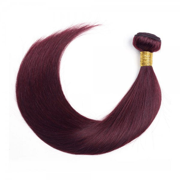 Luxury Straight 100% Human Hair #99J (100grams/bundle) - Virgin Hair Bundle