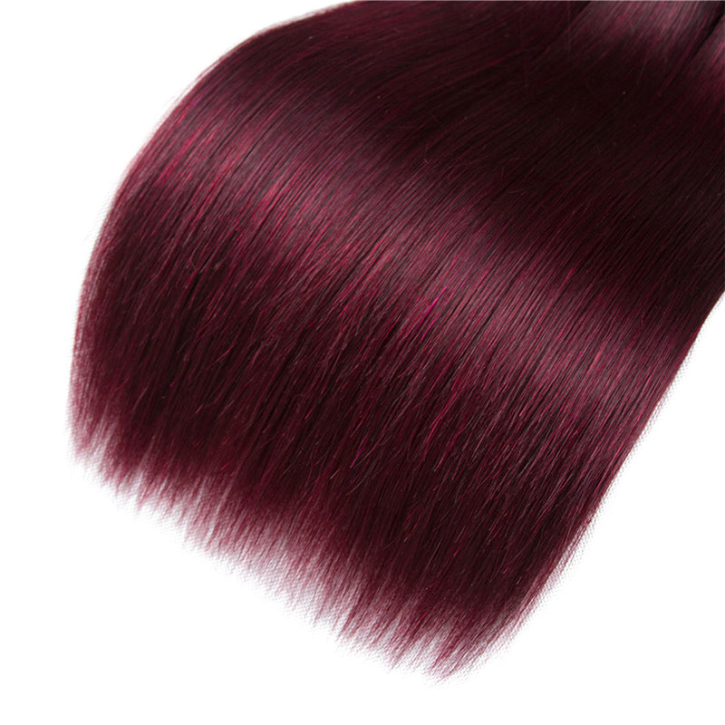 Luxury Straight 100% Human Hair #99J (100grams/bundle) - Virgin Hair Bundle