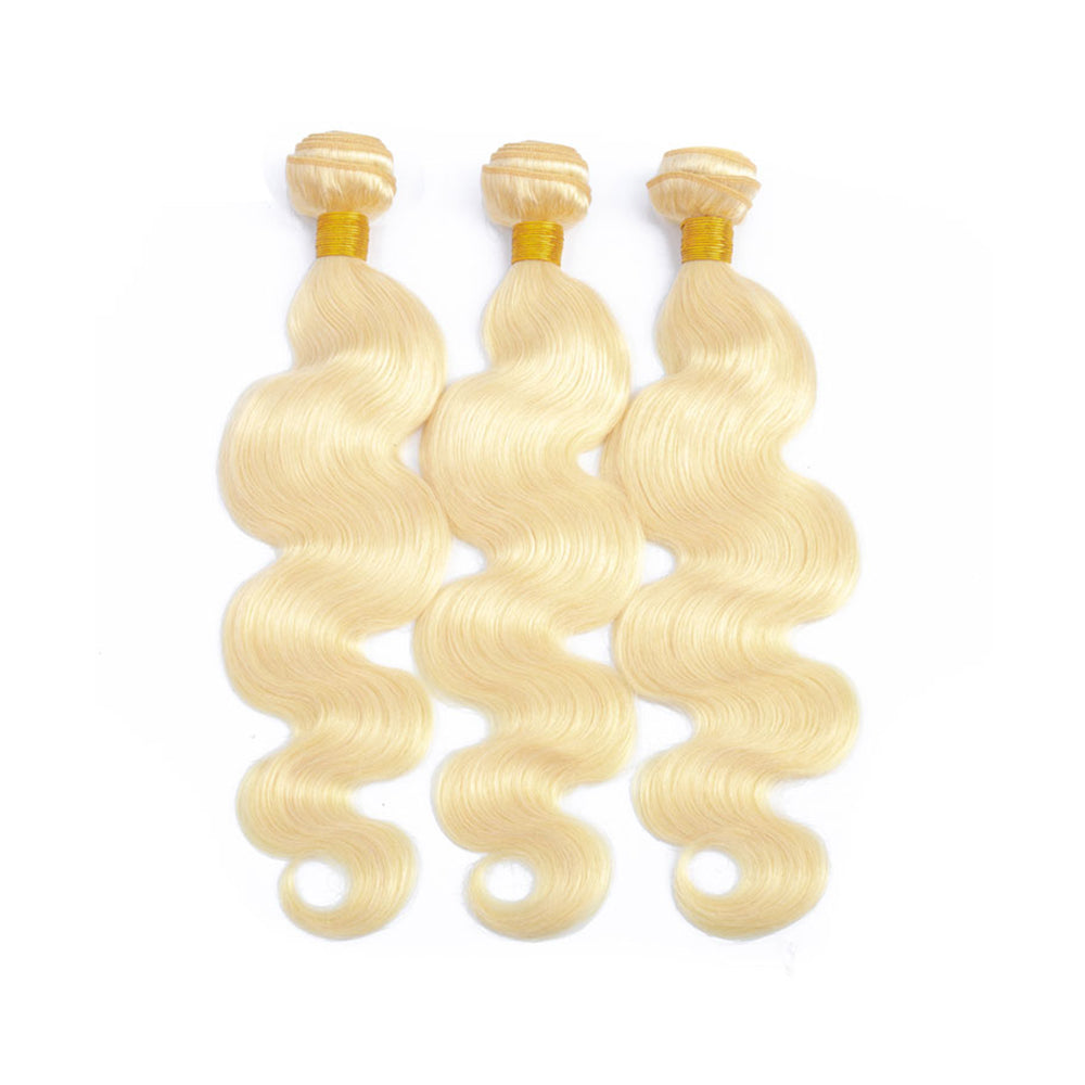Platinum #613 Body Wave Blonde Hair Bundle (100grams/bundle) - Virgin Hair Bundle