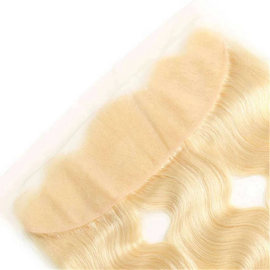 Platinum Blonde Hair #613 Body Wave 13*4 Transparent Lace Frontal - Frontal