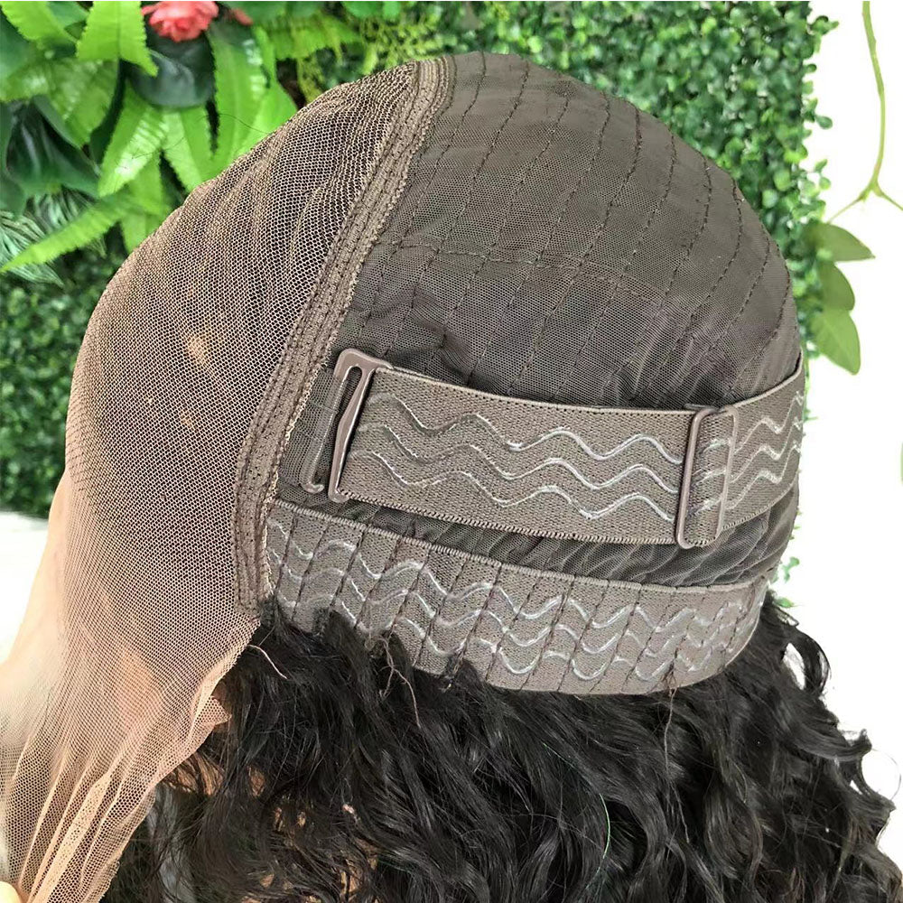 7X5 Glueless Wig Closure Lace Wig Wear And Go #1B Natural Black - Closure Wig