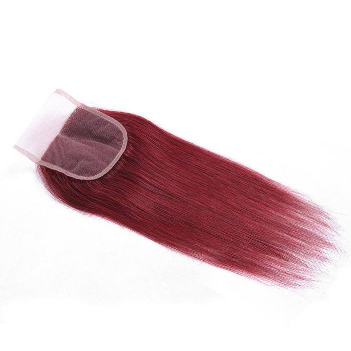 #99J Straight 4*4 Transparent Lace Closure - Closure