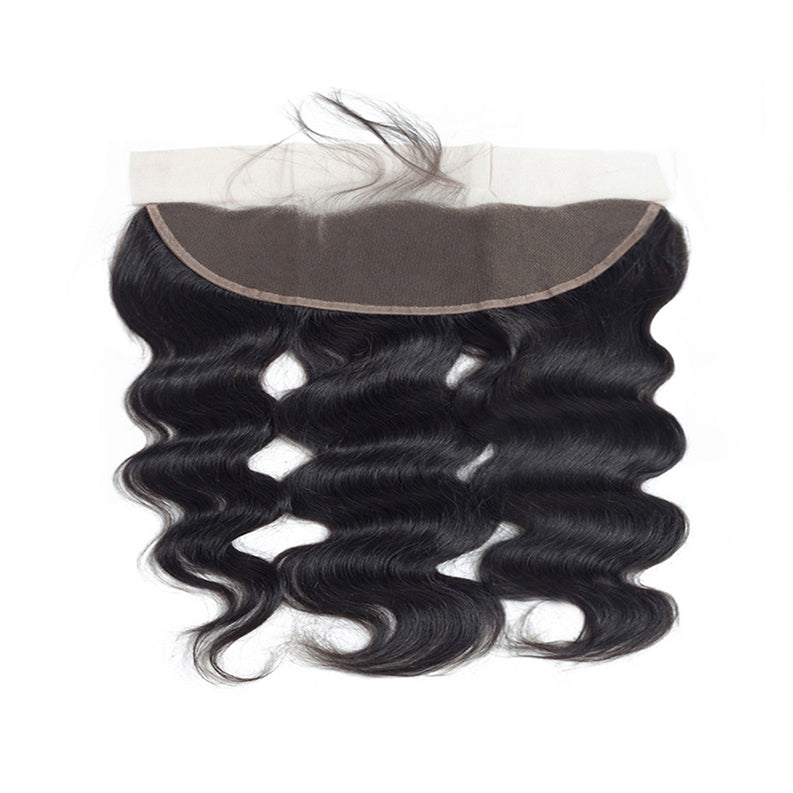 Body Wave 13*4 Transparent Lace Frontal #1B Natural Black - Frontal