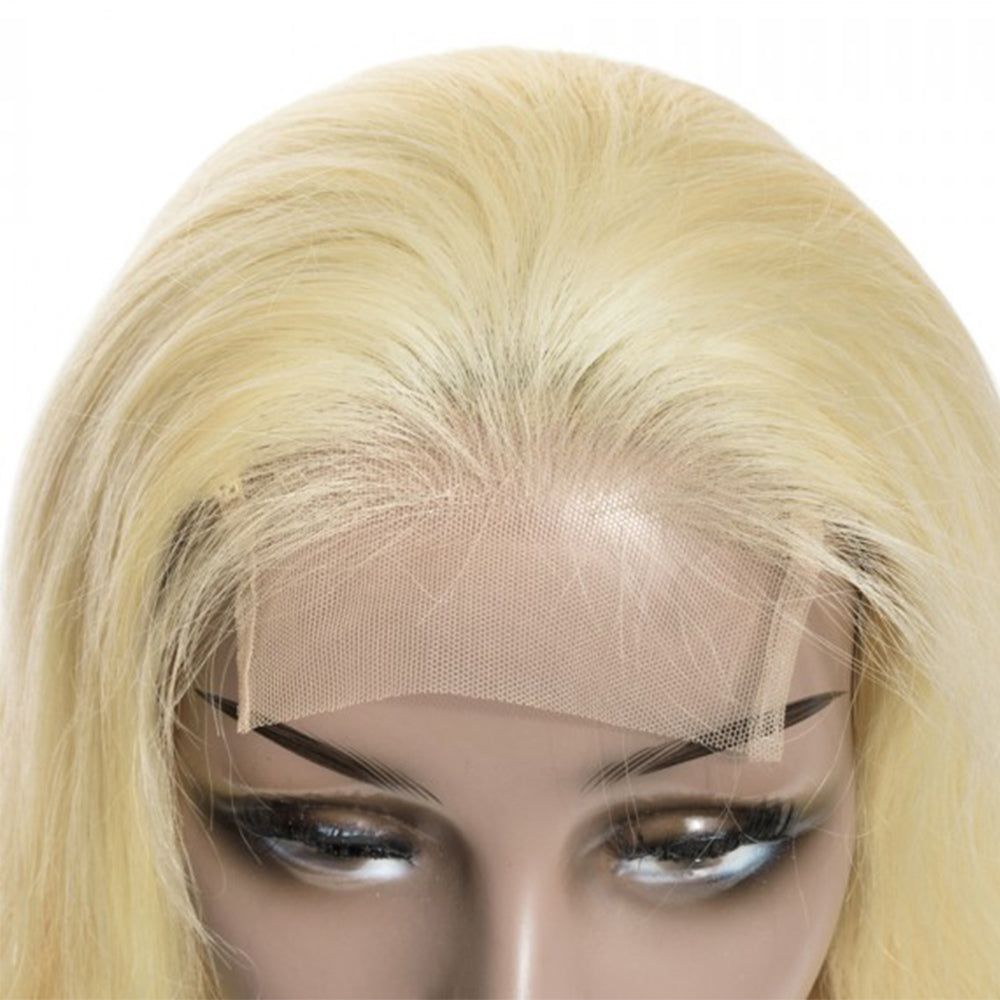 Body Wave 4x4 Closure transparent Lace Wig #613 Blonde Color Wig Free Shipping - Closure Wig