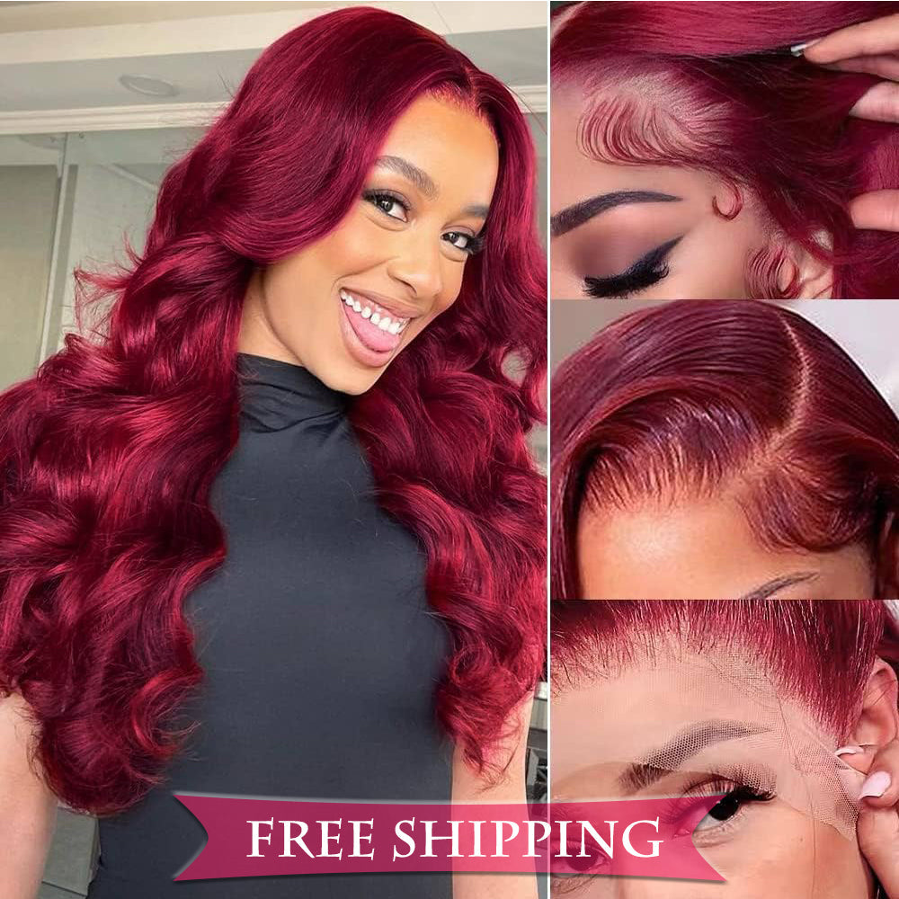 Free Shipping Limited time 50% off: 22 Inch Full 13*4 Frontal Transparent Lace Wig Color Wig - Frontal Wig