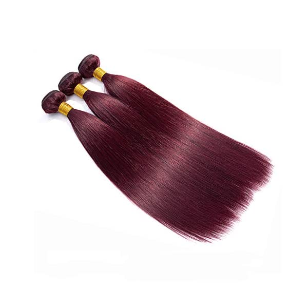 Luxury Straight 100% Human Hair #99J (100grams/bundle) - Virgin Hair Bundle