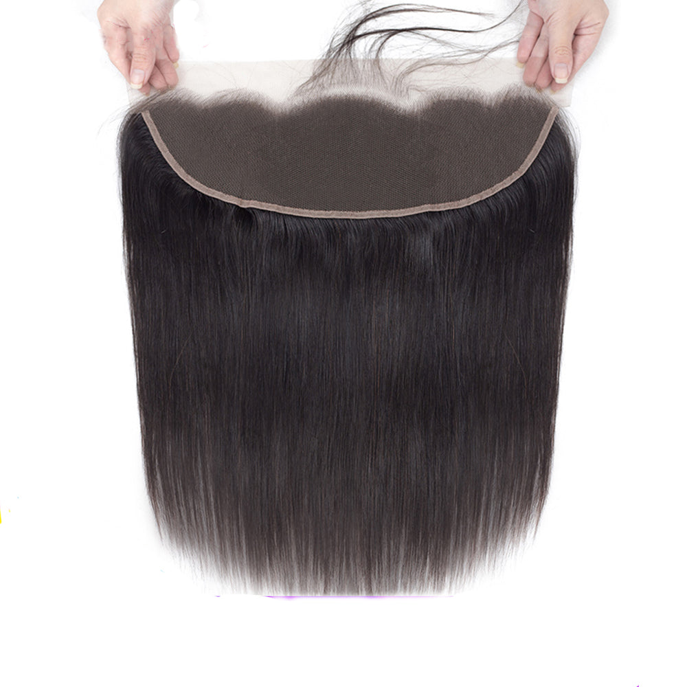 Straight 13*4 HD Lace Frontal #1B Natural Black - Frontal