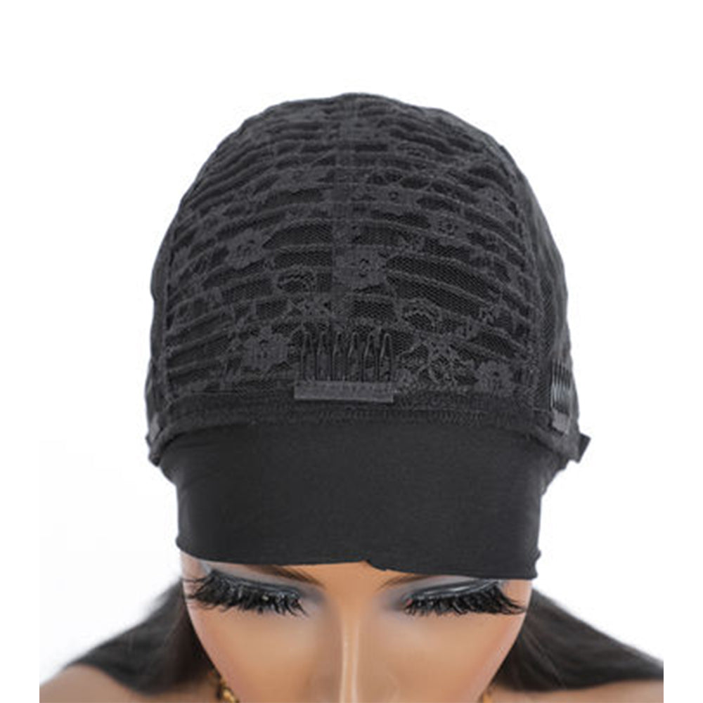 Straight #1B Natural Black Flexible 180% Density Beginner Friendly Headband Wig - Headband Wig